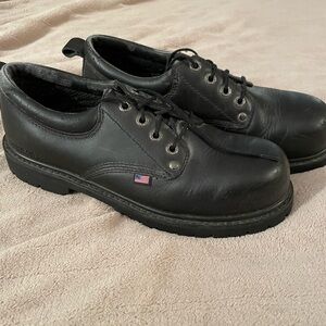 Polo black Leather Men's Shoes
